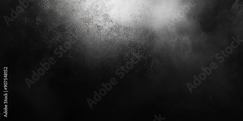 Black gray white grainy gradient abstract dark background noise texture banner header backdrop design copy space, Generative AI