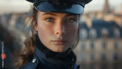 Determined close-up portrai...