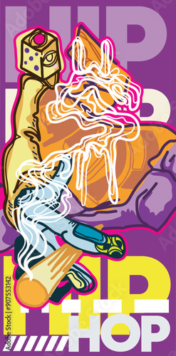 vector character illustration of urban street art