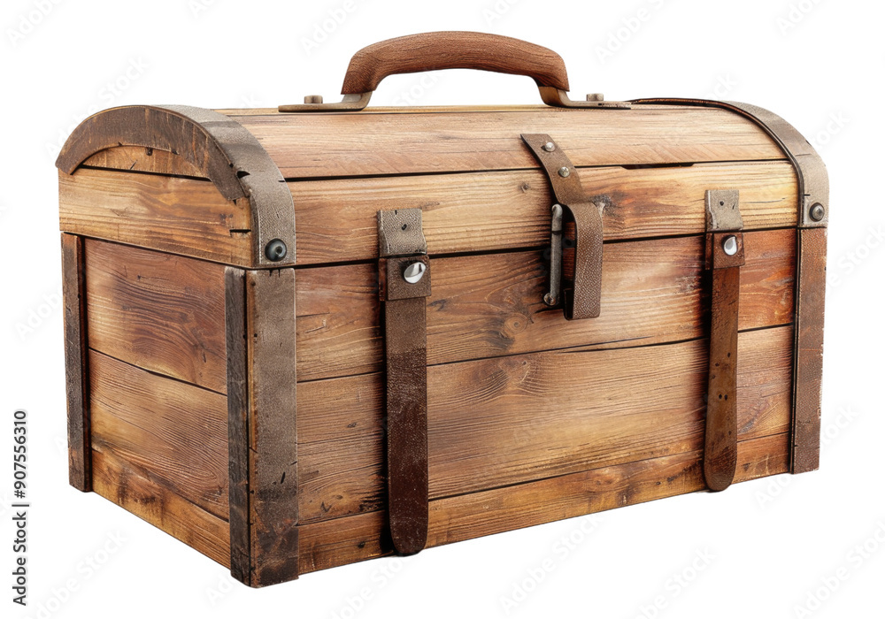 wooden toolbox isolated on transparent background. wooden toolbox isolated on transparent background.