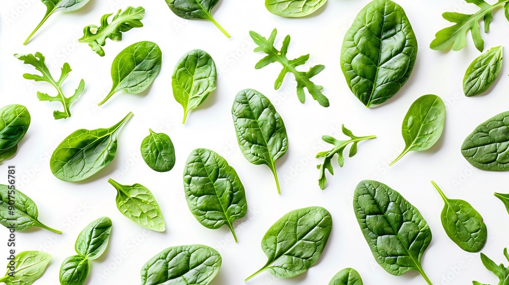 Green Leafy Vegetables Pattern Seamless pattern adorned with fresh green leafy vegetables like spinach and arugula Green Leafy Vegetables Pattern Seamless pattern adorned with fresh green leafy vegetables like spinach and arugula