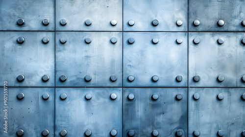 Abstract Metal Background with Rivets © rezor