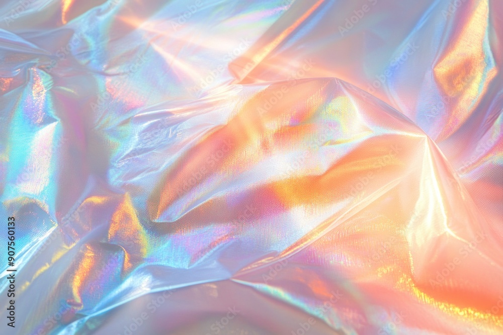 Holographic background with light refraction and iridescent effect. Holographic background with light refraction and iridescent effect.