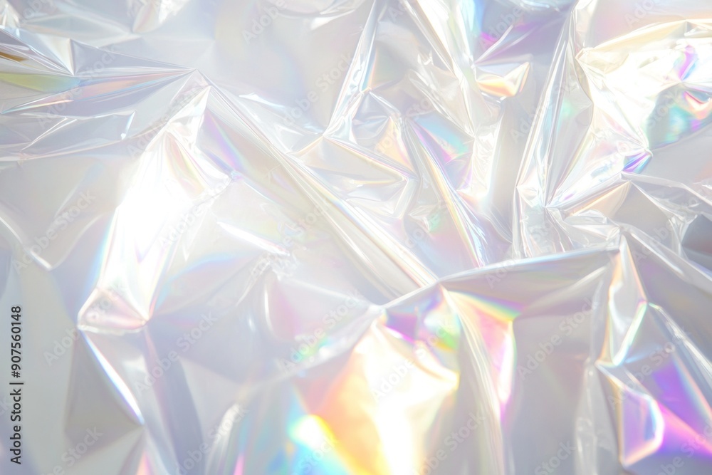 Holographic background with light refraction and iridescent effect. Holographic background with light refraction and iridescent effect.