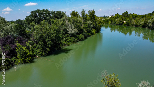 expansion tanks full of the Panaro San Anna San Cesario river