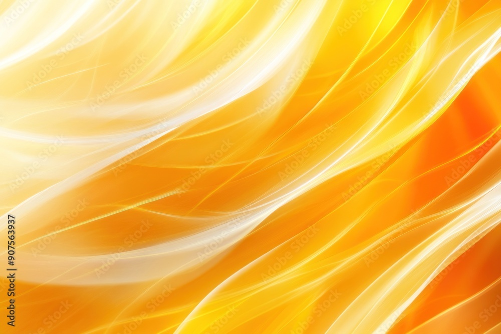 Abstract background with golden light and white, orange yellow color waves. Abstract background with golden light and white, orange yellow color waves.