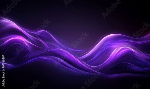 Purple Waves on Dark, Generative AI