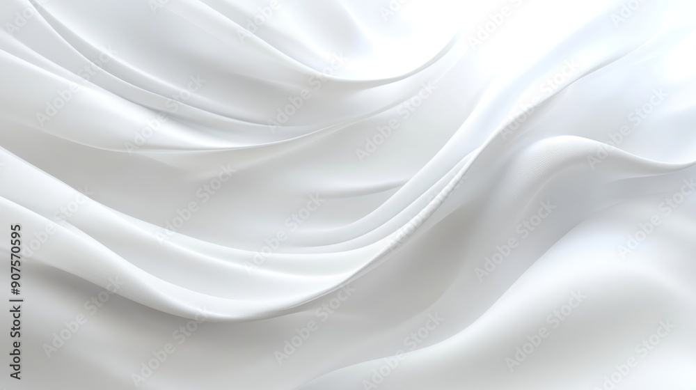 Naklejka premium Abstract White Background, Generative AI