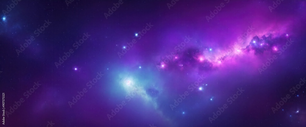 Fototapeta premium Space background with nebula and stars