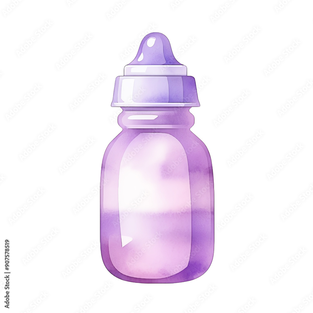 Cute purple baby bottle with milk. Perfect for infant care, parenting, or baby product illustrations. Cute purple baby bottle with milk. Perfect for infant care, parenting, or baby product illustrations.