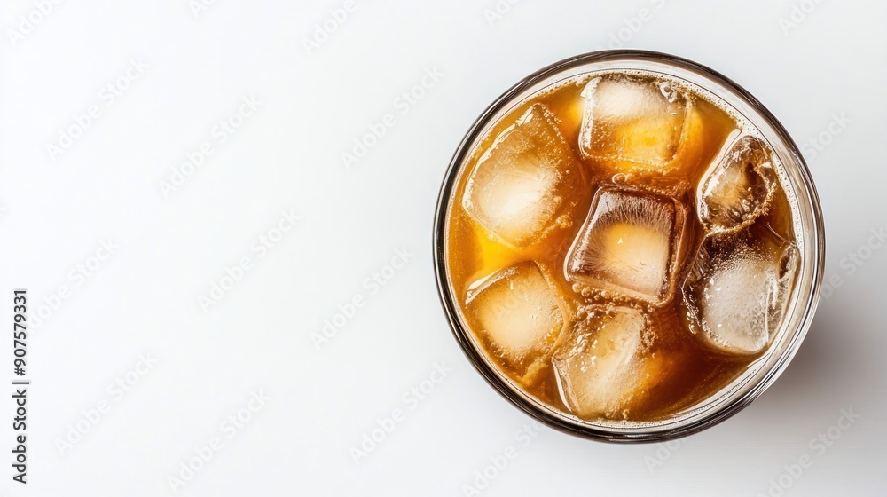 Iced Coffee with Ice Cubes Iced Coffee with Ice Cubes