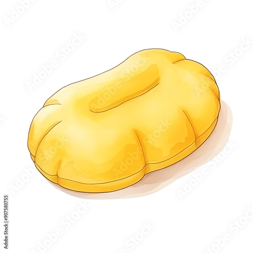 Golden delicious pastry with a soft texture, perfect for bakery displays, food blogs, or delicious treat illustrations.