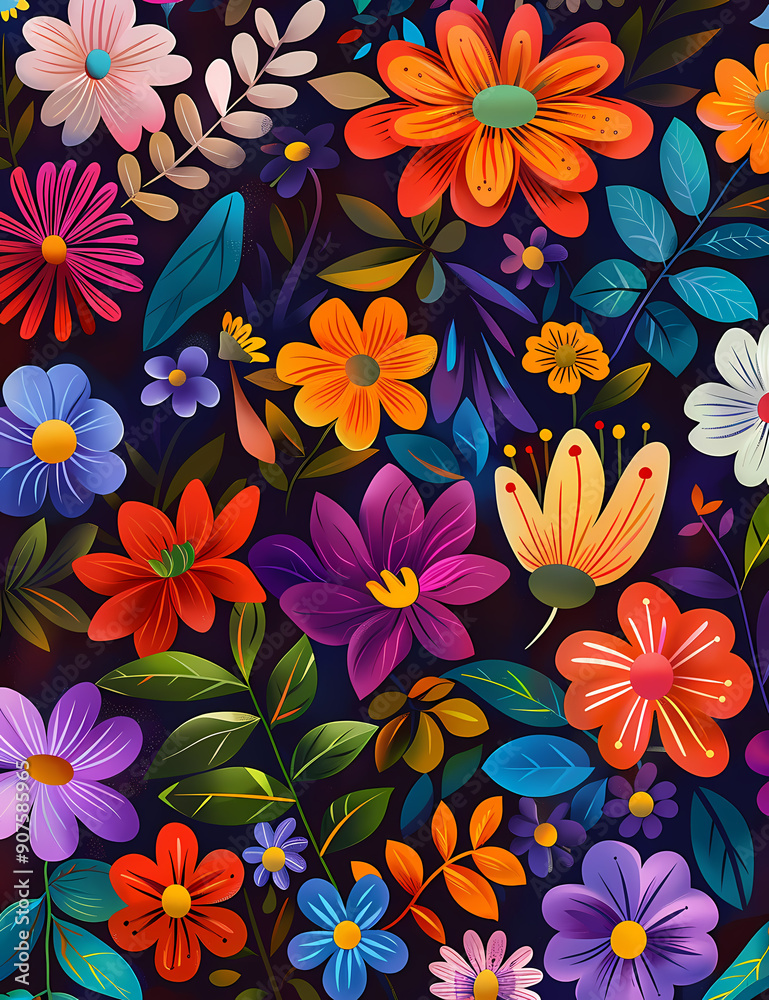 dark floral background dark floral background