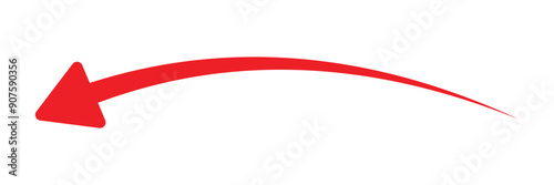 Horizontal long straight arrow signs. Black pointer, direction, position symbol and double arrow icon isolated on white background. Vector Illustration