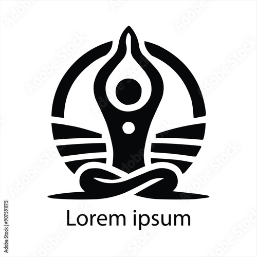 a yoga logo design for brand