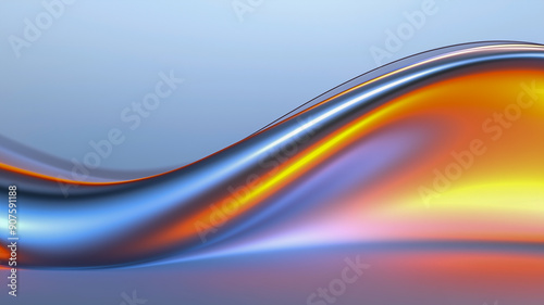 3D abstract colorful wave background