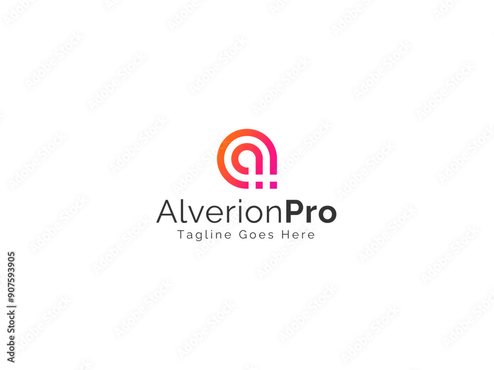 Letter A Gradient Logo Letter A Gradient Logo