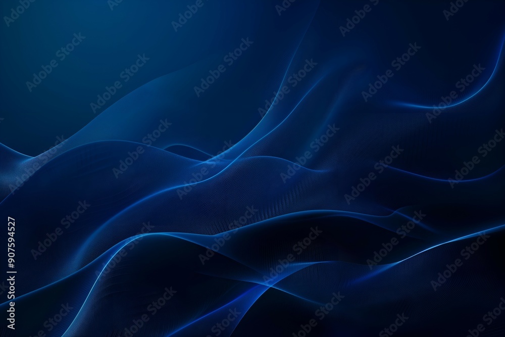 Elegant Dark Blue and Black Flowing Abstract Background Elegant Dark Blue and Black Flowing Abstract Background
