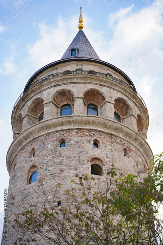 Galata Tower in Beyoglu, Istanbul, Turkiye