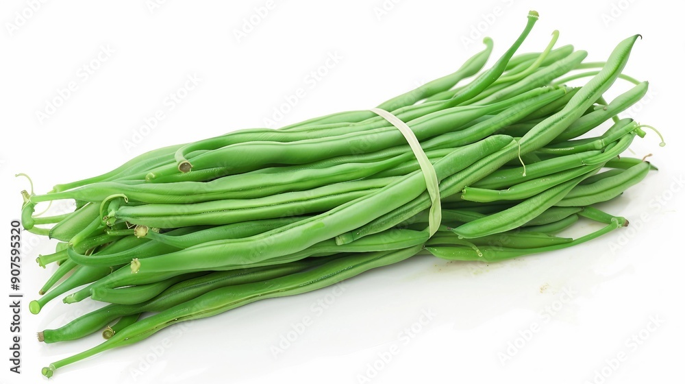 Freshly Picked Green Beans Ready for Cooking and Nutrition Freshly Picked Green Beans Ready for Cooking and Nutrition