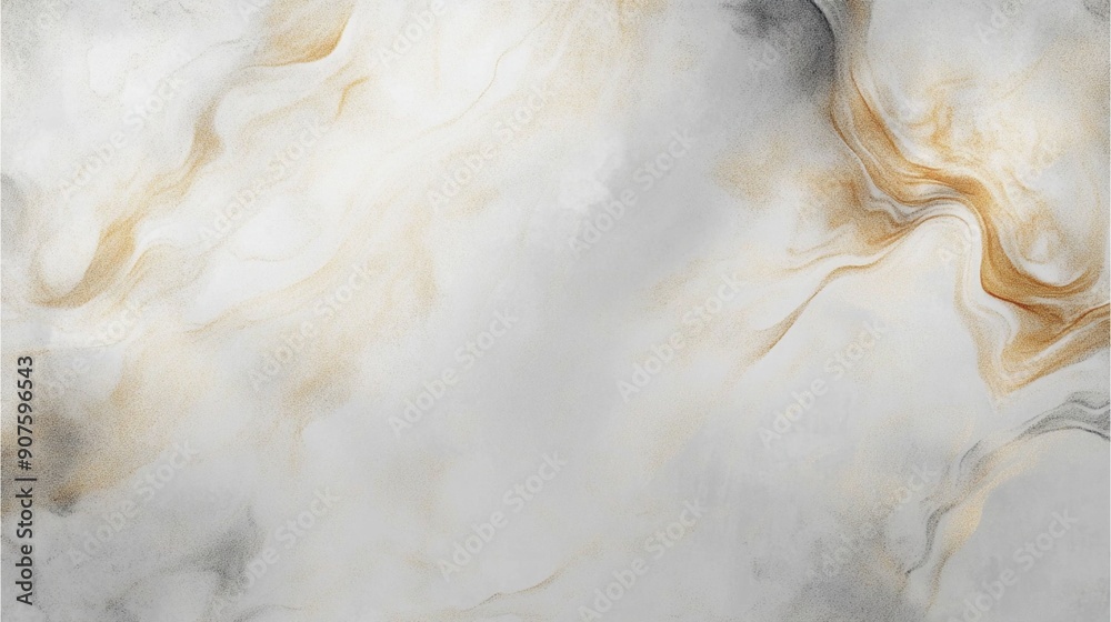 Obraz premium soft lines gold, black and white marble texture