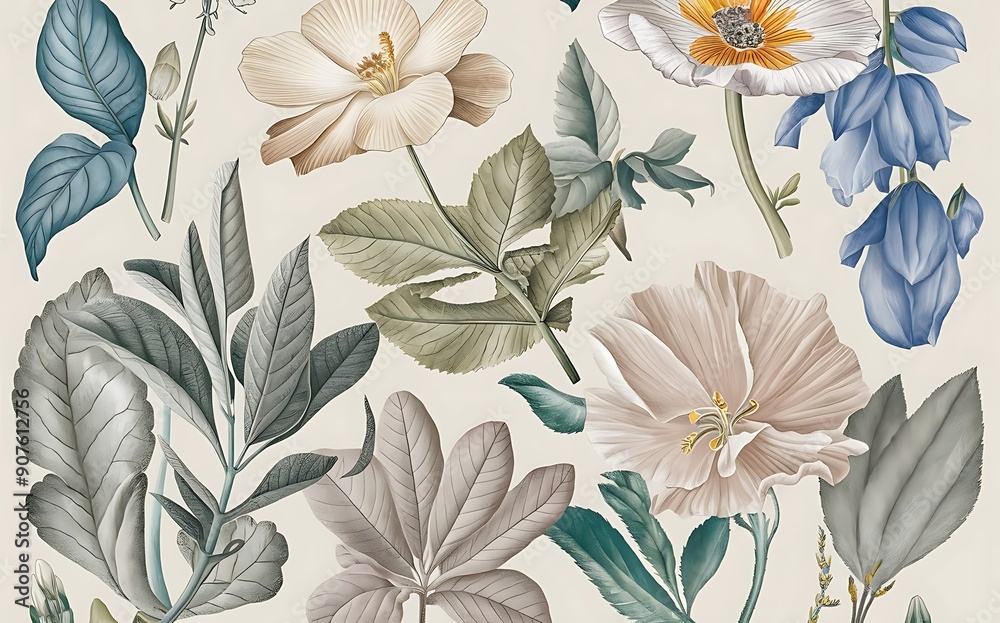 seamless background with flowers seamless background with flowers