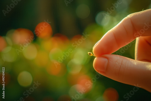 Mustard seed faith: hand ho...