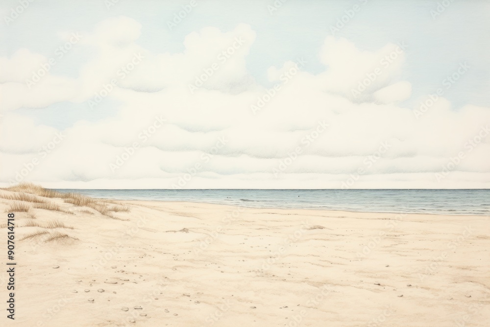 Beach landscape outdoors horizon. Beach landscape outdoors horizon.