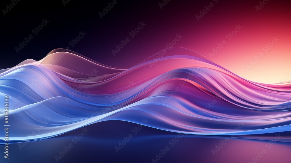 Flowing Colorful Wave Abstract. Flowing Colorful Wave Abstract.