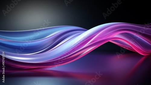 Flowing Colorful Wave Abstract.