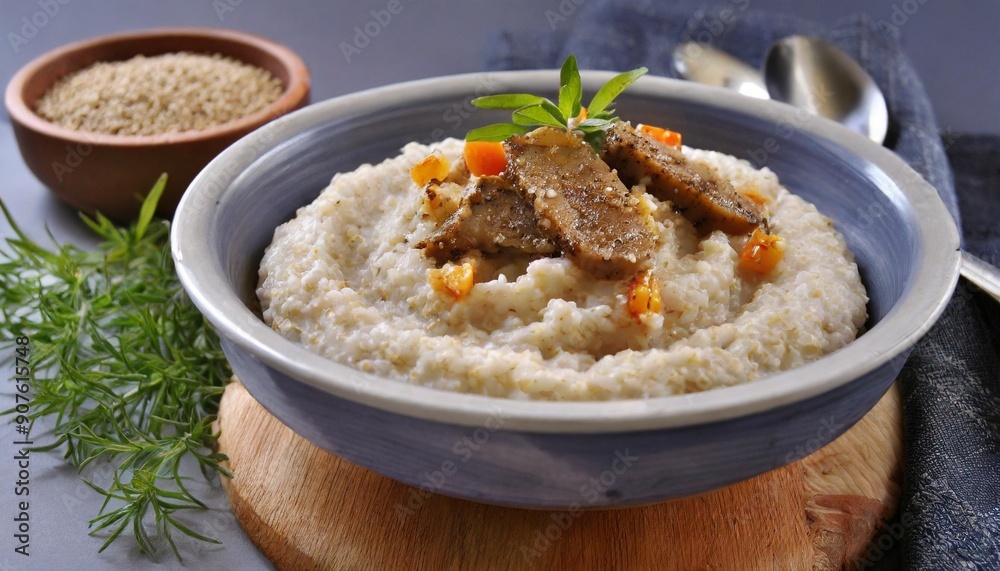 Delicious Harees: Creamy Wheat Porridge Cooked with Spiced Meat Delicious Harees: Creamy Wheat Porridge Cooked with Spiced Meat