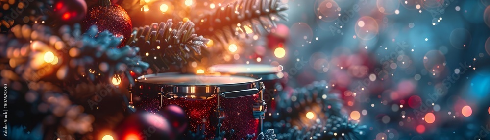 Beautifully wrapped gifts under a Christmas tree, surrounded by twinkling lights and falling snow, evoking holiday cheer and joy. Beautifully wrapped gifts under a Christmas tree, surrounded by twinkling lights and falling snow, evoking holiday cheer and joy.