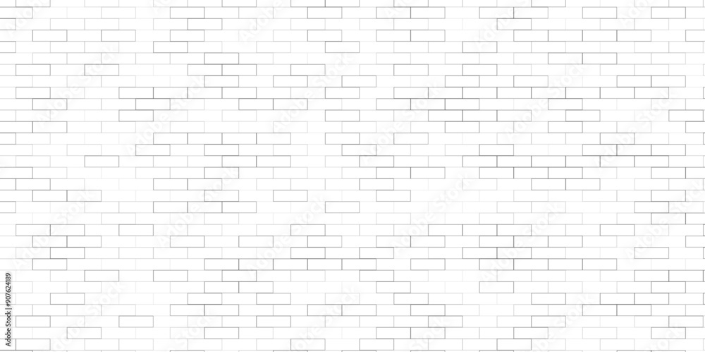 Vector black and white brick wall lines texture for background. Rectangle brick seamless pattern vector illustration Vector black and white brick wall lines texture for background. Rectangle brick seamless pattern vector illustration
