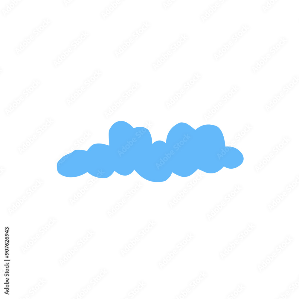 blue cloud vector element blue cloud vector element