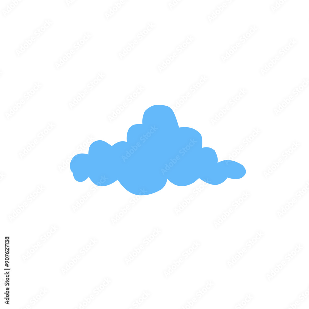 blue cloud vector element blue cloud vector element