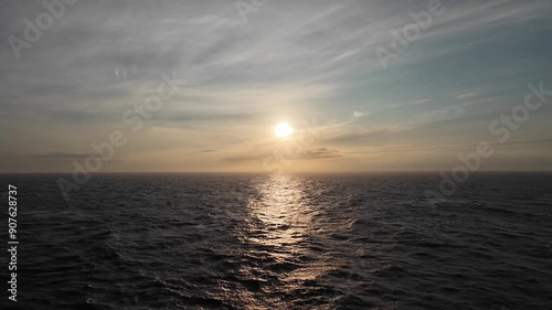 Midnight Sun Over the Norwegian Sea Captivating Views and Endless Daylight in Norway's Summer Wonderland