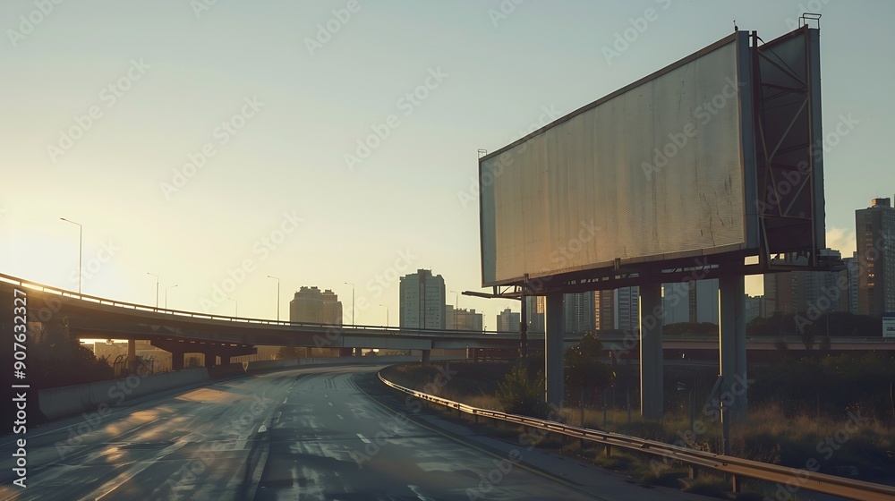 Empty billboard on the side of a highway The billboard is located in a city and it is facing the highway The billboard is large and rectangular Background of the billboard is white cli : Generative AI Empty billboard on the side of a highway The billboard is located in a city and it is facing the highway The billboard is large and rectangular Background of the billboard is white cli : Generative AI