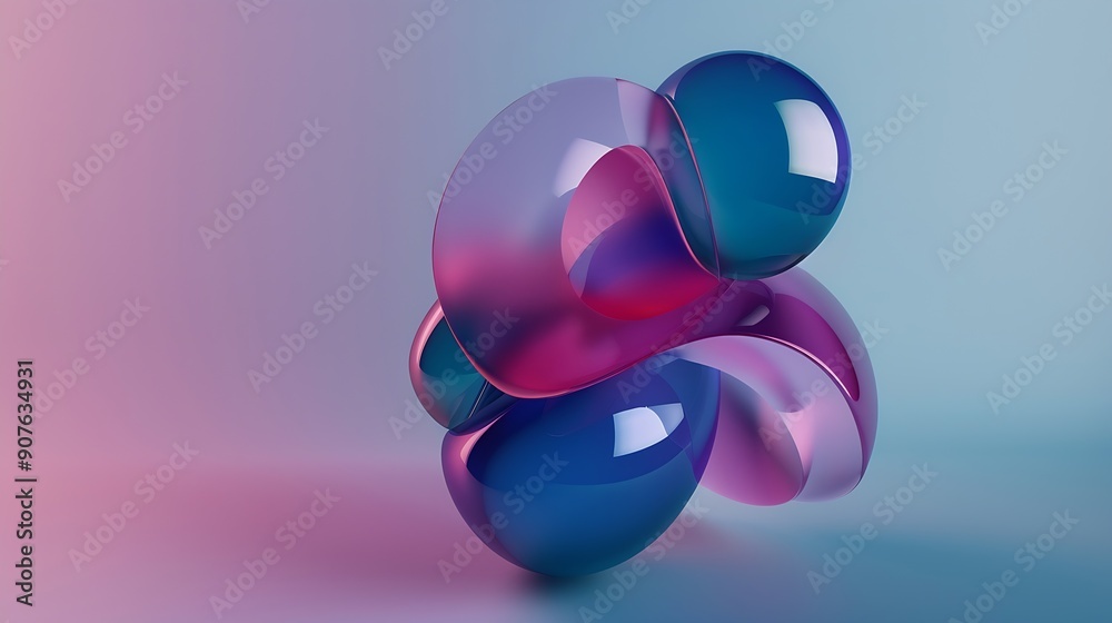 3d abstract shapes made in blender : Generative AI 3d abstract shapes made in blender : Generative AI