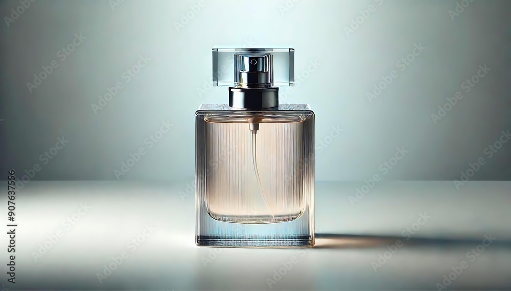 Portrait of perfume product with clean background.