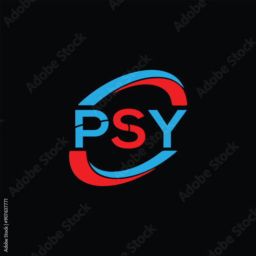 PSY letter logo creative design