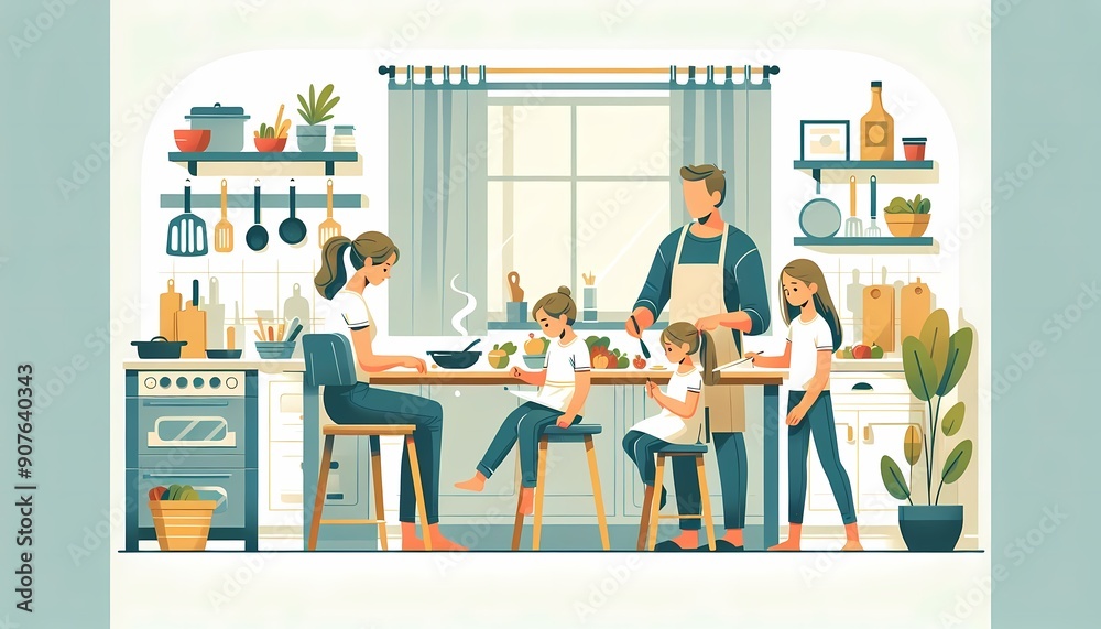 Family Cooking Together
Family Cooking Together