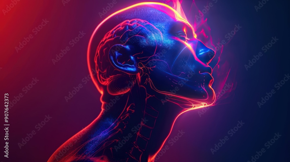 A Close-up Shot of a Neon human thermal imaging, diverse heat signatures A Close-up Shot of a Neon human thermal imaging, diverse heat signatures