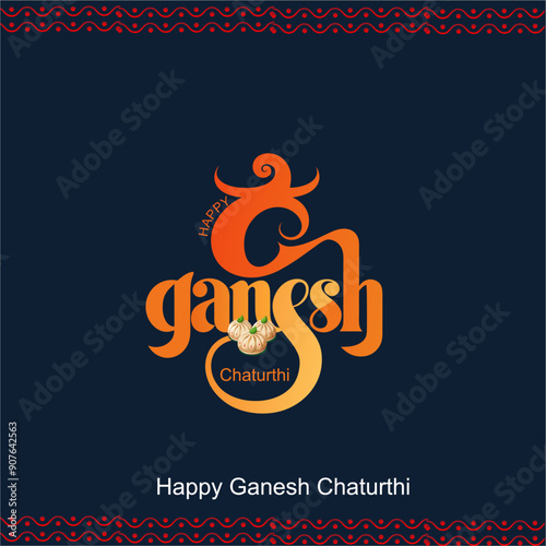 Happy Ganesh Chaturthi Translation: Ganesh Chaturthi means Ganesh Festival