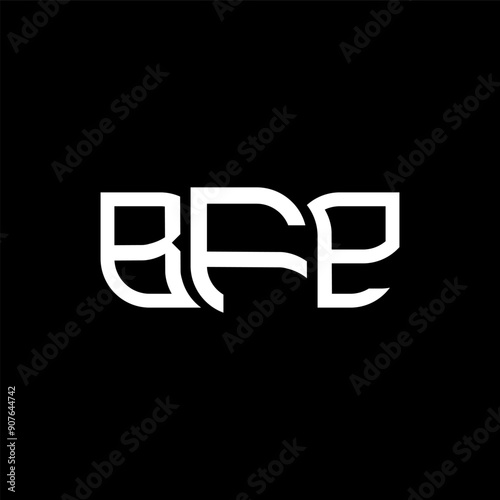 BFP logo design, BFP simple and modern logo. BFP luxurious alphabet design photo