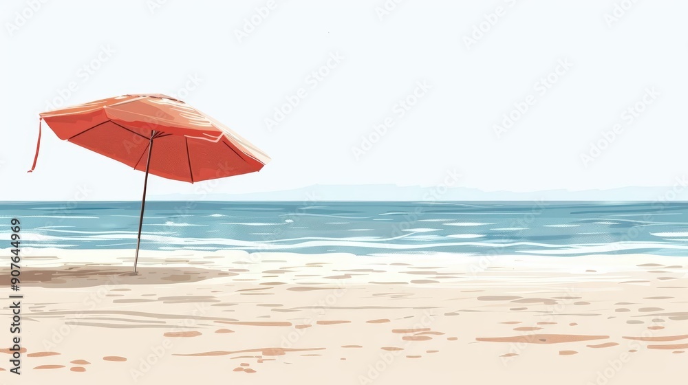 A cute cartoon Style ofA tranquil beach scene with gentle waves, a hammock, and palm trees A cute cartoon Style ofA tranquil beach scene with gentle waves, a hammock, and palm trees