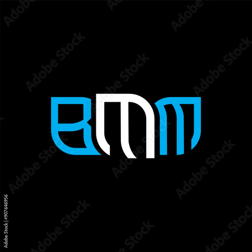 BMM logo design, BMM simple and modern logo. BMM luxurious alphabet design
