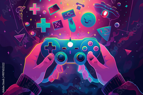 Gaming Controller in a Cosmic World