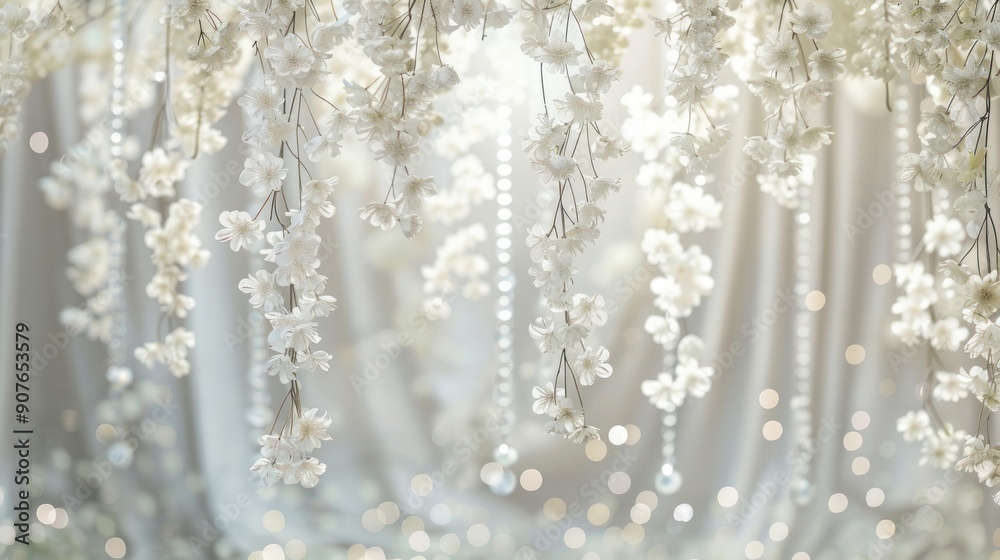 Fototapeta premium Minimalist wedding decorations