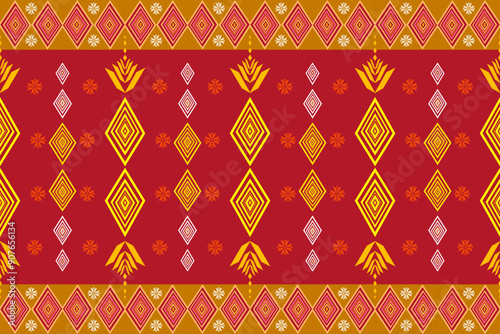 Bold Yellow and Red Diamonds: Eye-Catching Geometric Pattern for Apparel and Decor. Perfect for standout crafts, striking home decor, and unique fashion pieces.,seamless pattern with shapes