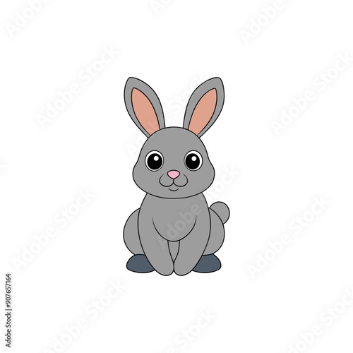 Rabbit logo and white backgroun 